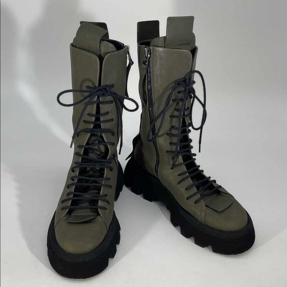 Puro Secret Chunky Combat Leather Women’s Boots Size 36/6